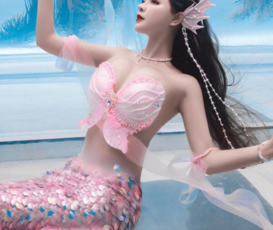 Wild Aquarium Fish - Atasan Tanpa Tali Silikon Motif Putri