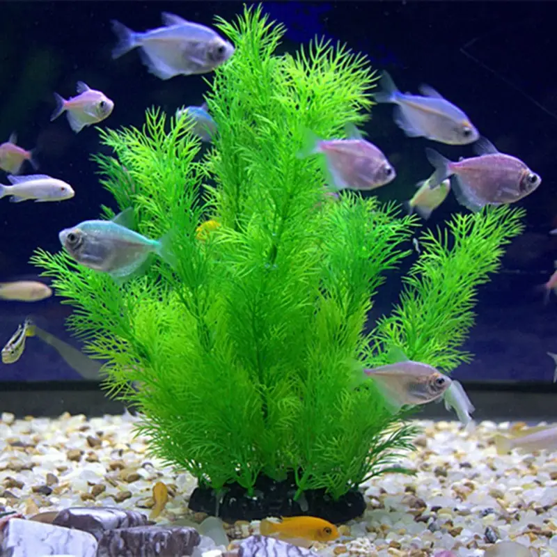 Aquarium Fish Games - Tanaman Dekorasi Akuarium Buatan Tanaman Plastik