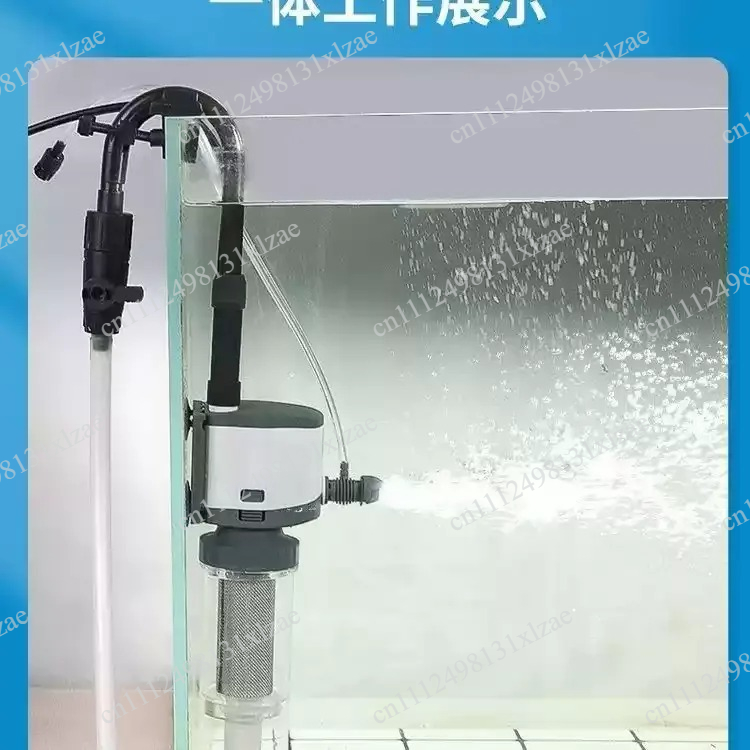 Aquarium Fish Waste Collector - Pompa Filter Akuarium 3-in-1 220-240V -