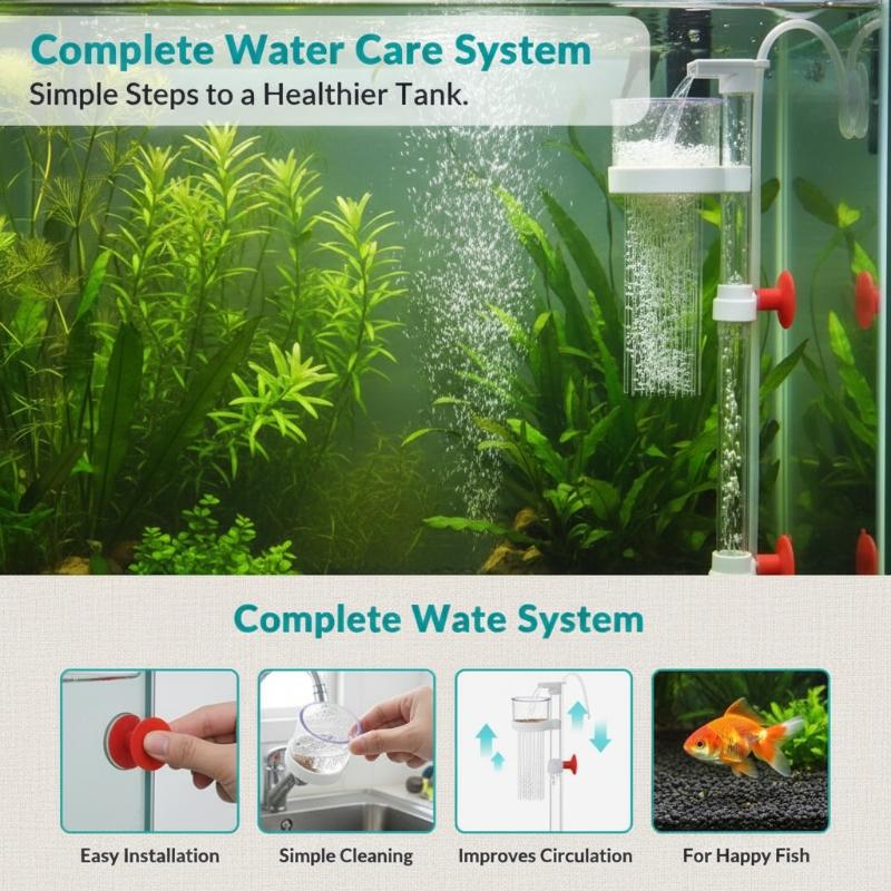 Aquarium Fish Waste Collector - Penghisap Kotoran Ikan Air-Lift 1 Set,