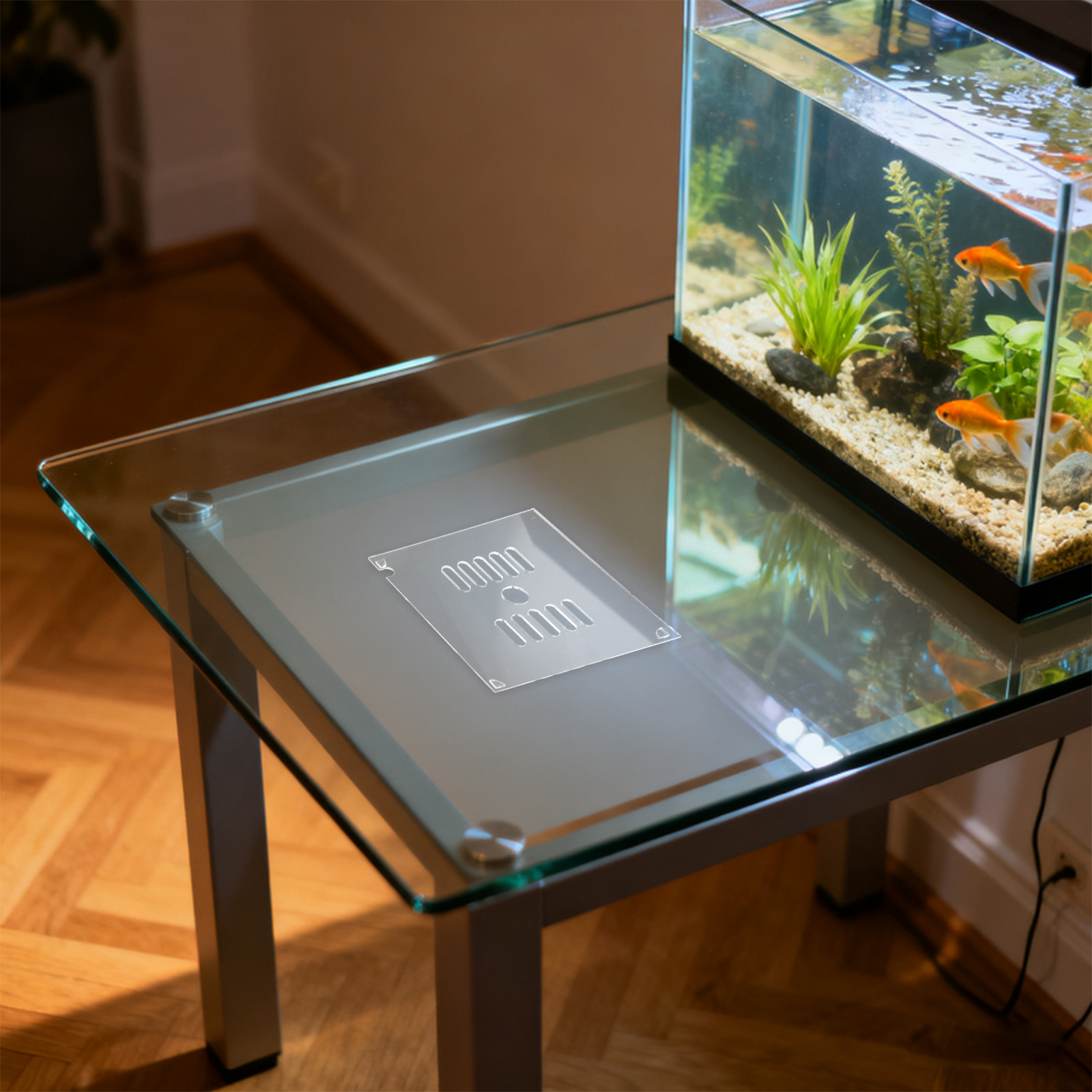 Aquarium Fish Escape - 2 Buah Tutup Akuarium Akrilik 15Cm,