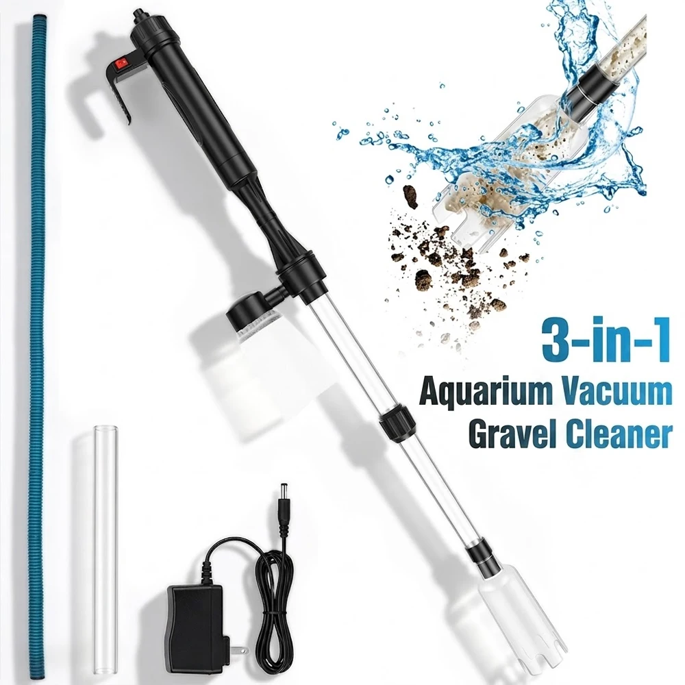 Aquarium Fish Waste Collector - Penyedot Kotoran Akuarium 3 in 1,