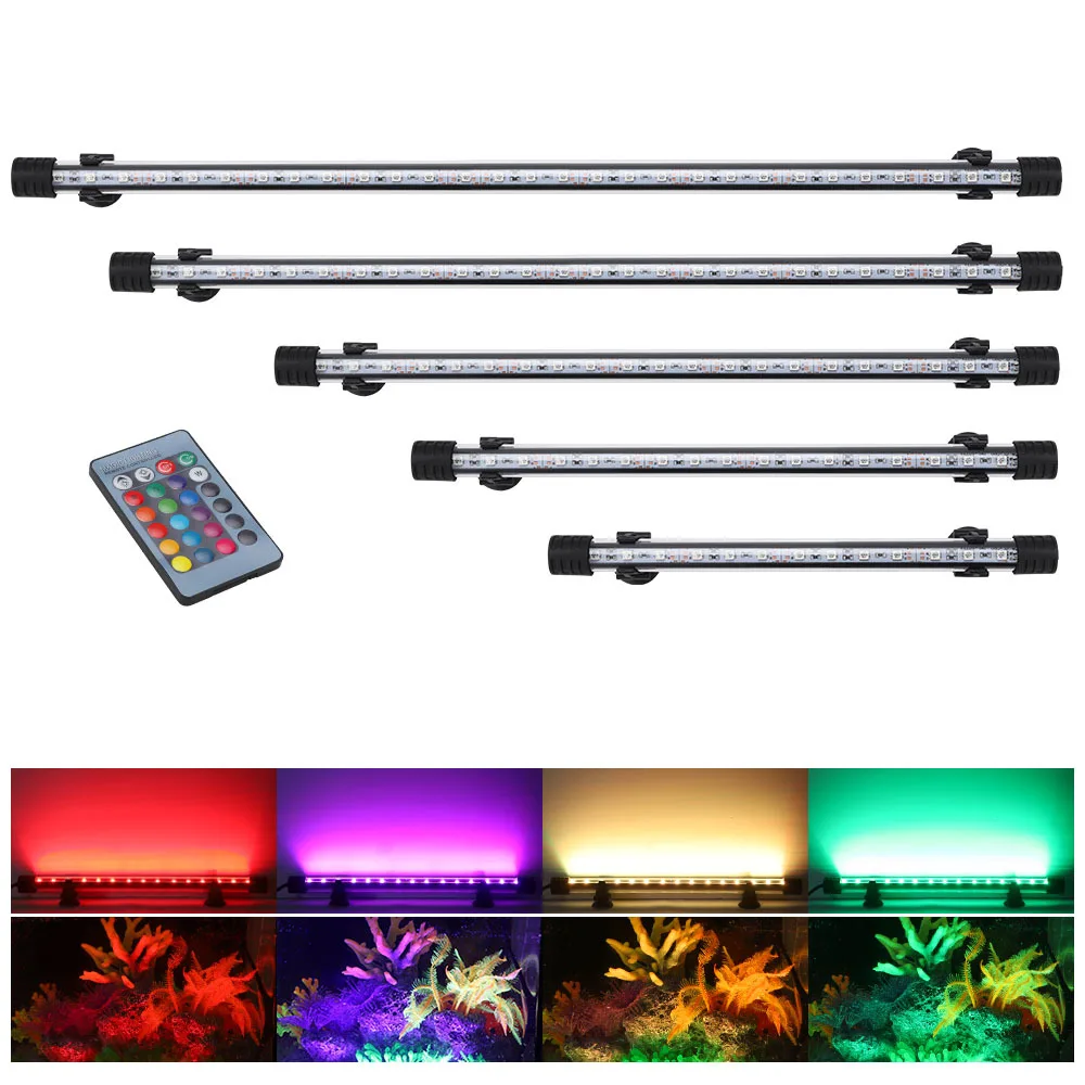 Fish In Aquarium Picture - Tahan Air LED RGB Lampu Akuarium