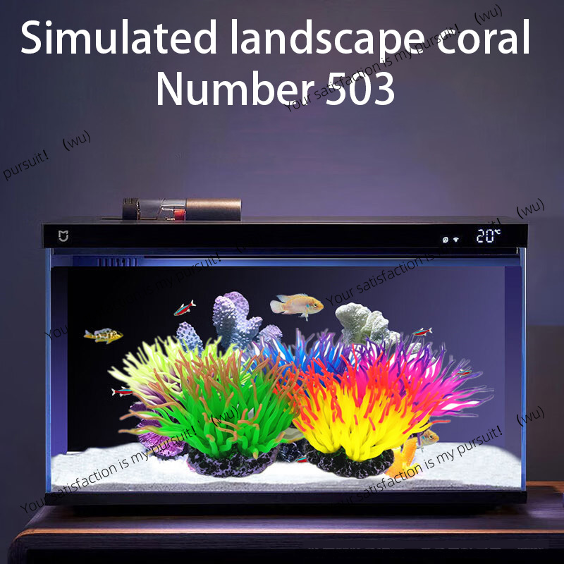 Aquarium Fish Colour - ZOCI-1PC Ornamen Karang Buatan Bentuk Bunga