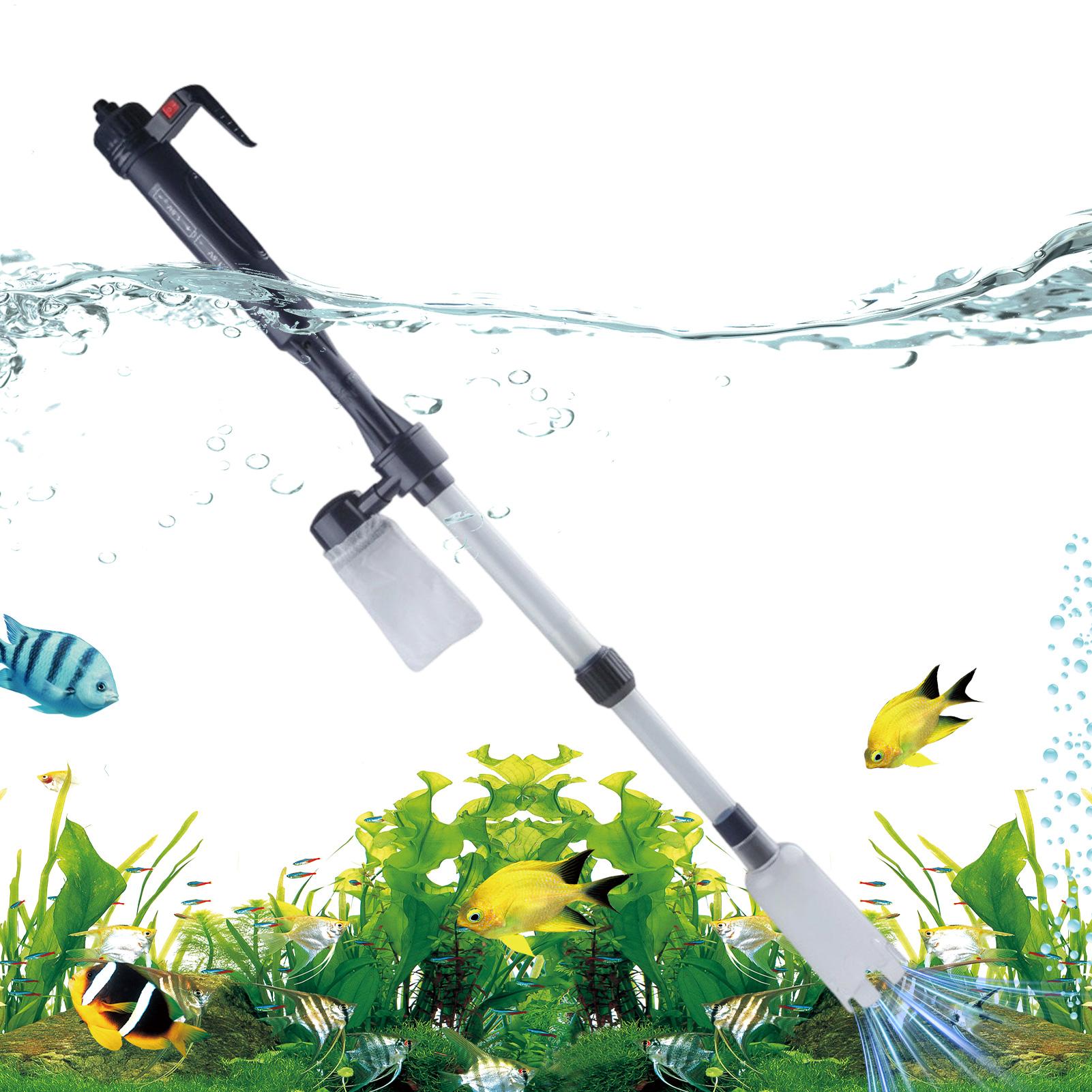 Aquarium Fish Electric - Pembersih Kerikil Akuarium Elektrik Teleskopik yang