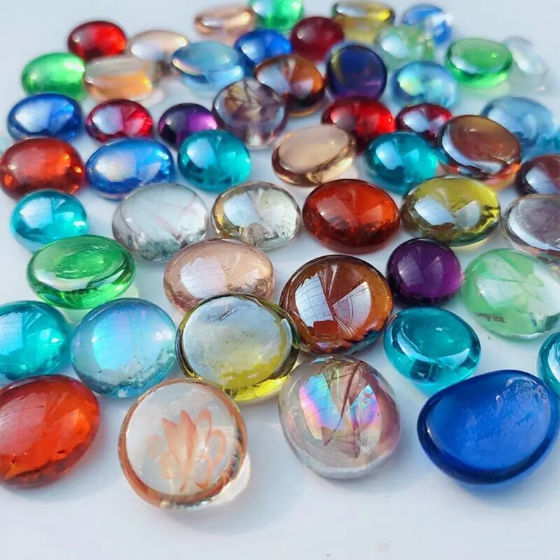 Aquarium Fish Colour - 100% alami bulat bening kristal kuarsa