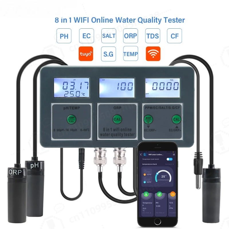 Aquarium Fish Online - Pengukur WiFi Digital PH ORP TDS