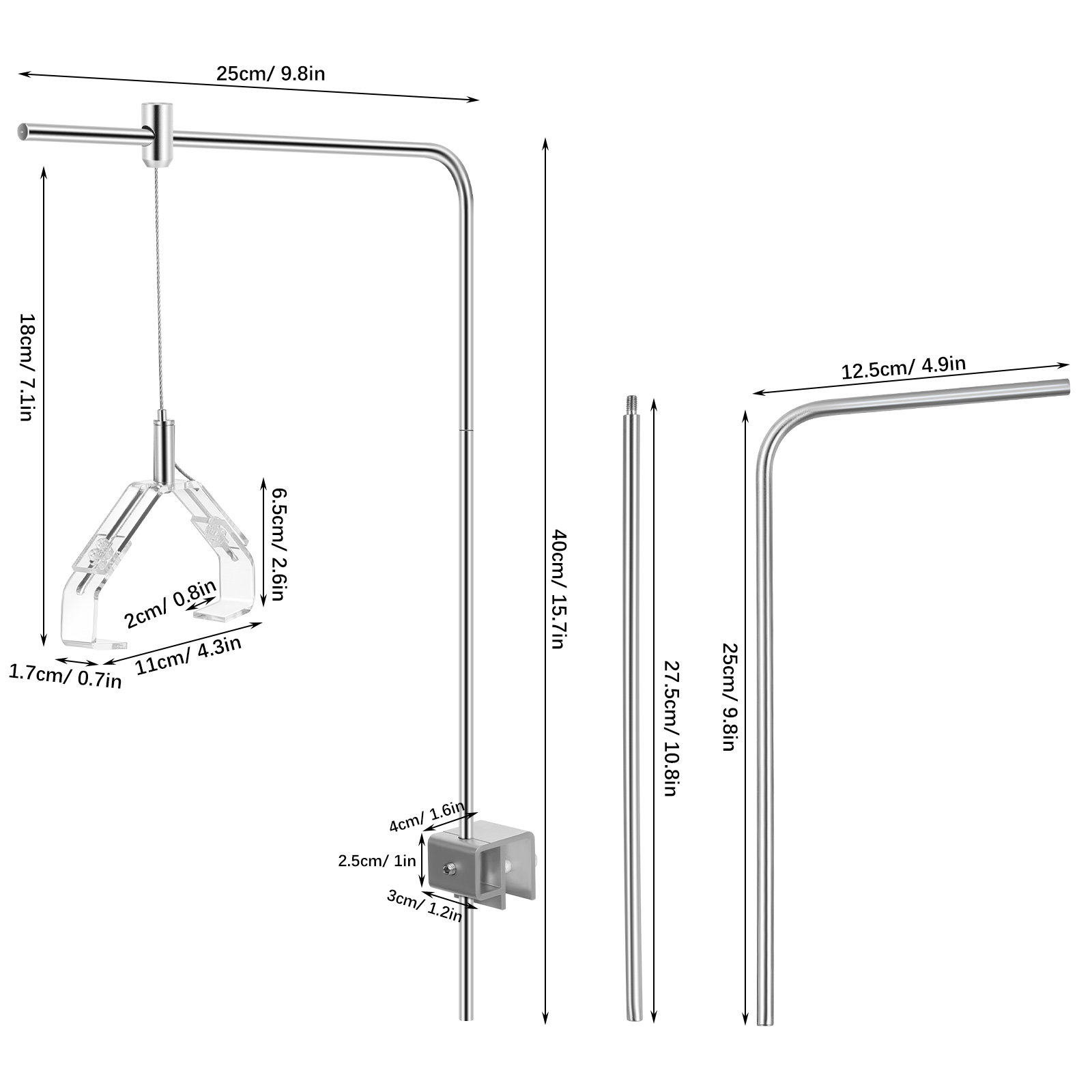 2 Buah Penyangga Lampu Akuariu - Aquarium Fish Lamp ulasan dan harga