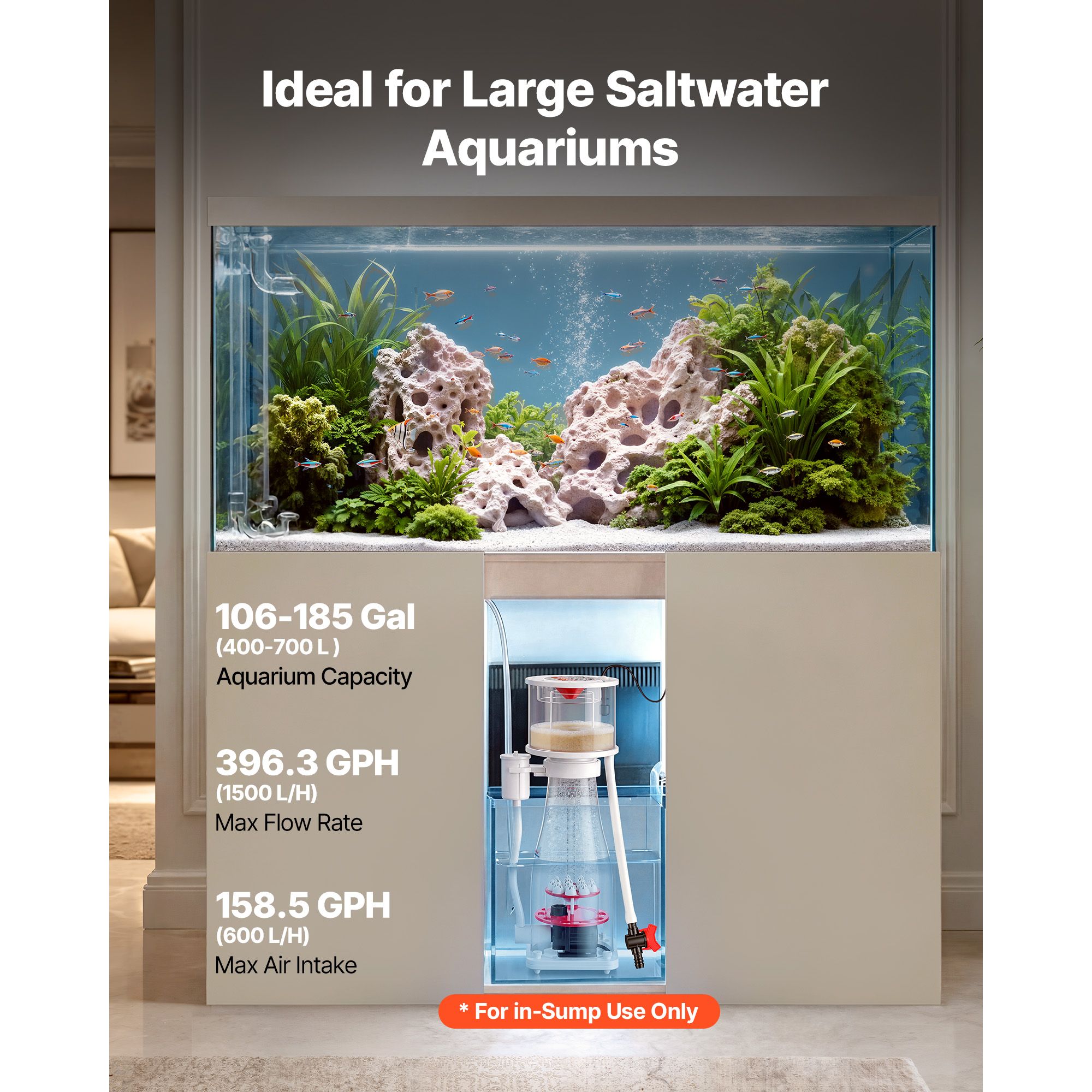 Protein Skimmer untuk Akuarium - Protein Skimmer Reef ulasan dan harga