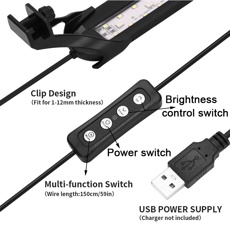 Colourful LED lampu akuarium U - Aquarium Fish Colour ulasan dan harga