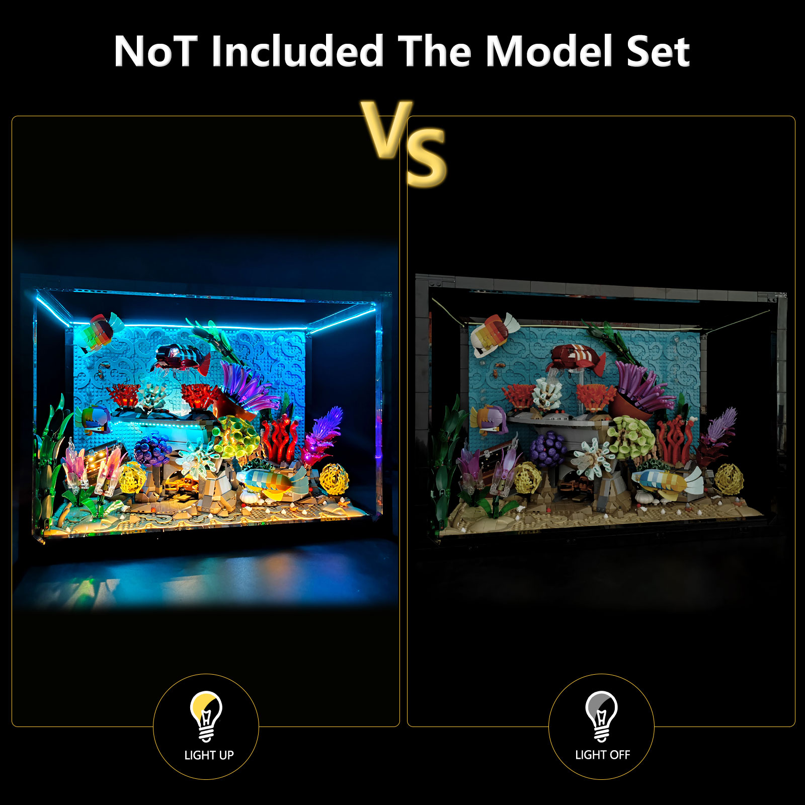Kit Lampu LED LYBMTWF Kompatib - Aquarium Fish Lamp ulasan dan harga