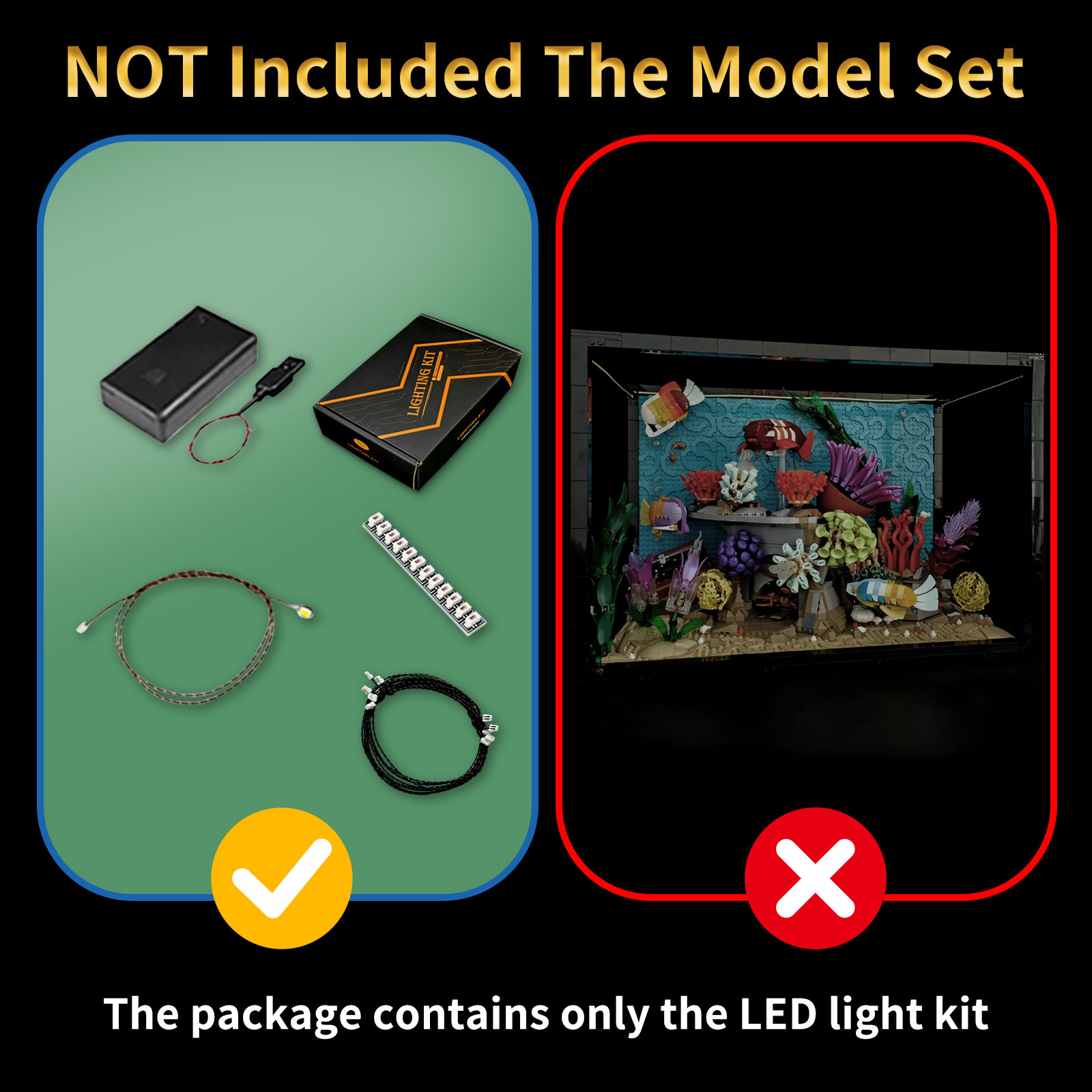 Kit Lampu LED LYBMTWF Kompatib - Aquarium Fish Lamp ulasan dan harga