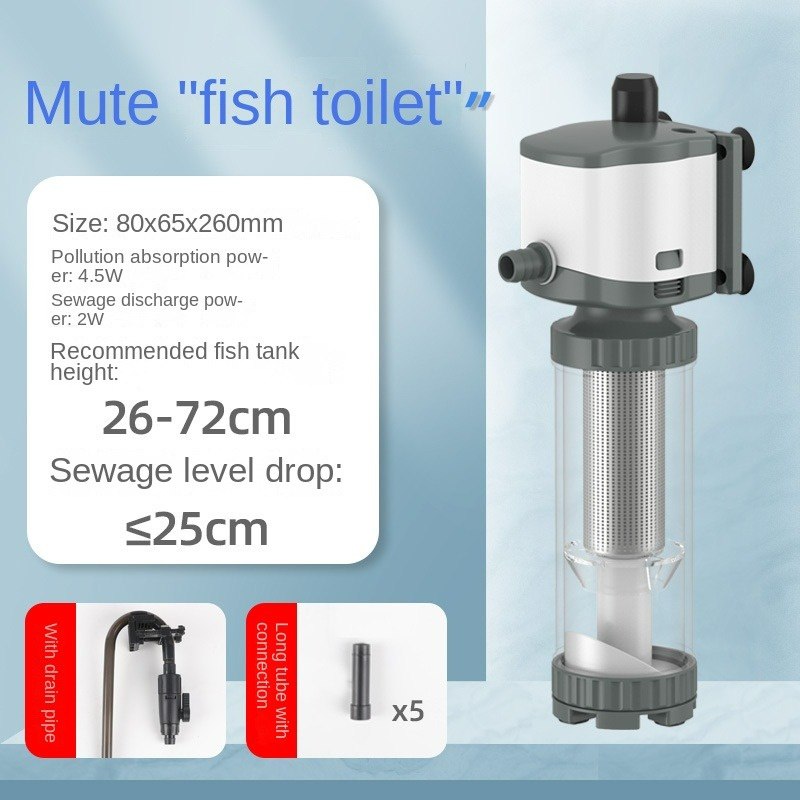 Pompa Filter Akuarium 3-in-1 2 - Aquarium Fish Waste Collector ulasan dan harga