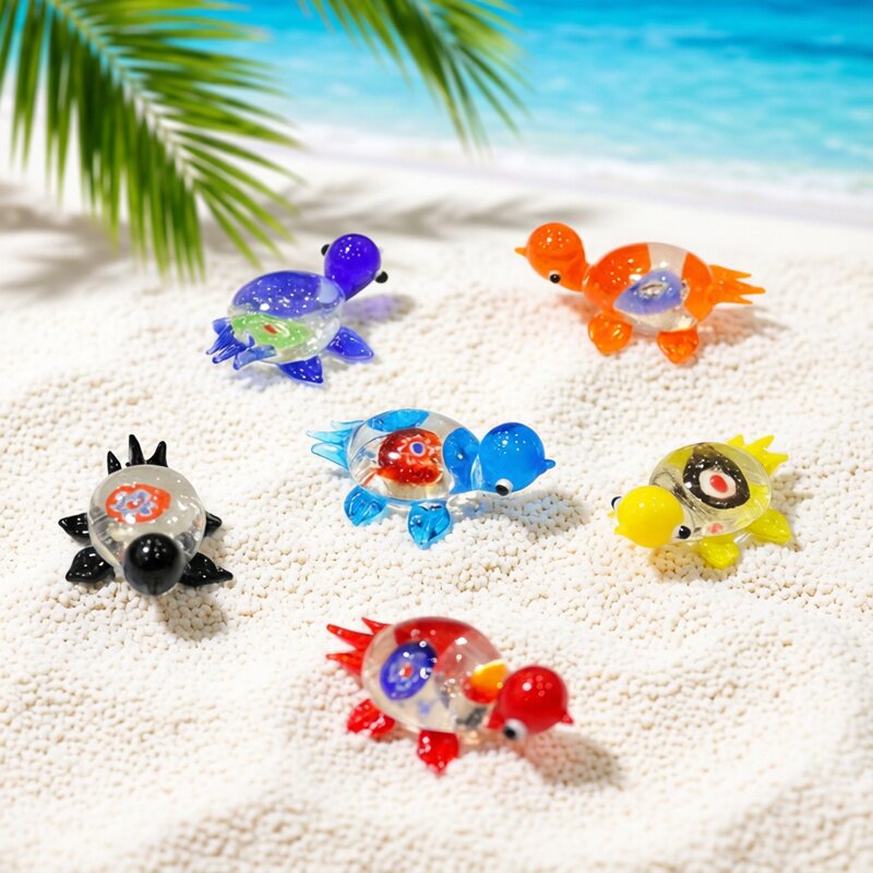 1 buah miniatur kura-kura kaca - Aquarium Fish Japan ulasan dan harga