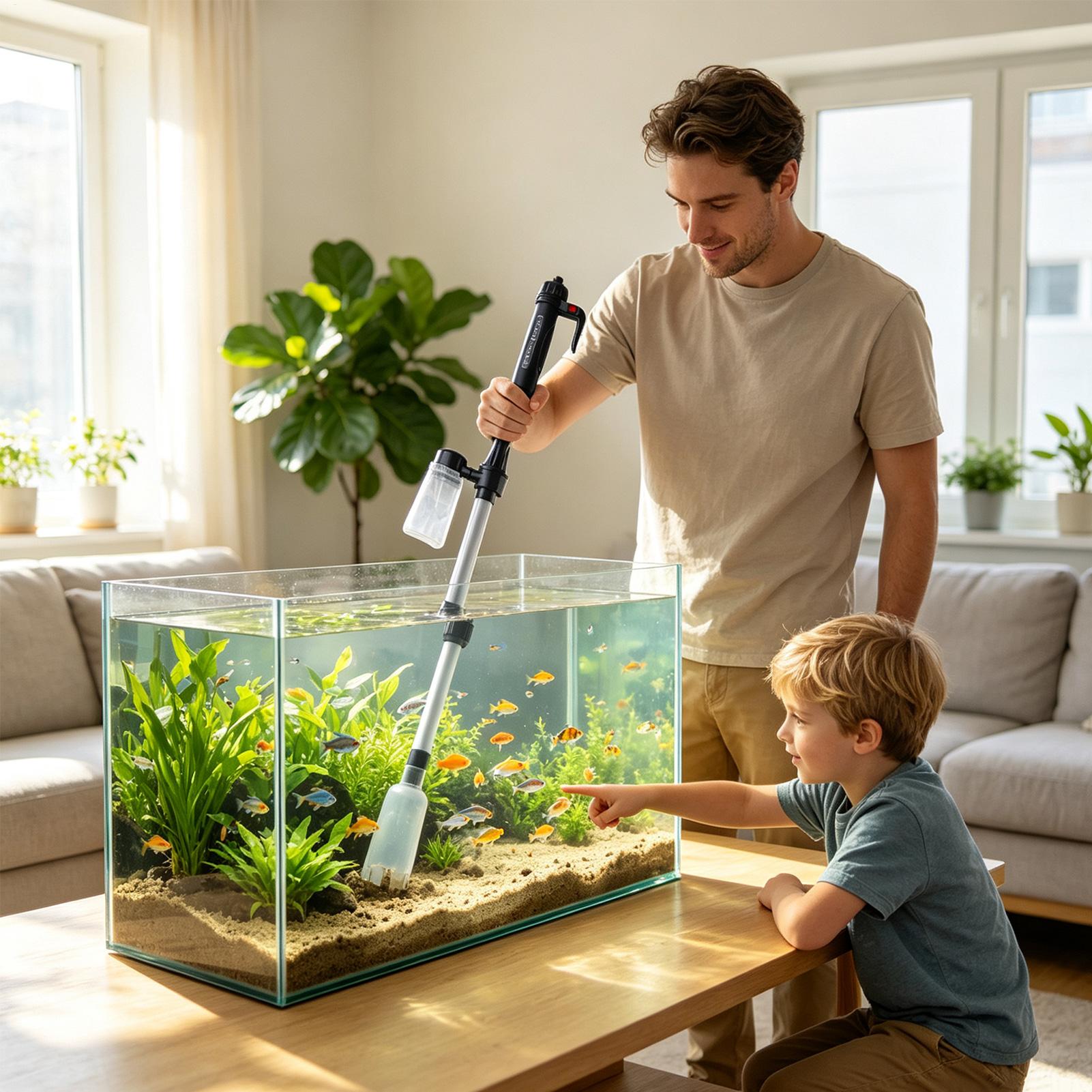 Alat Pembersih Akuarium 3 in 1 - Aquarium Fish Waste Collector ulasan dan harga