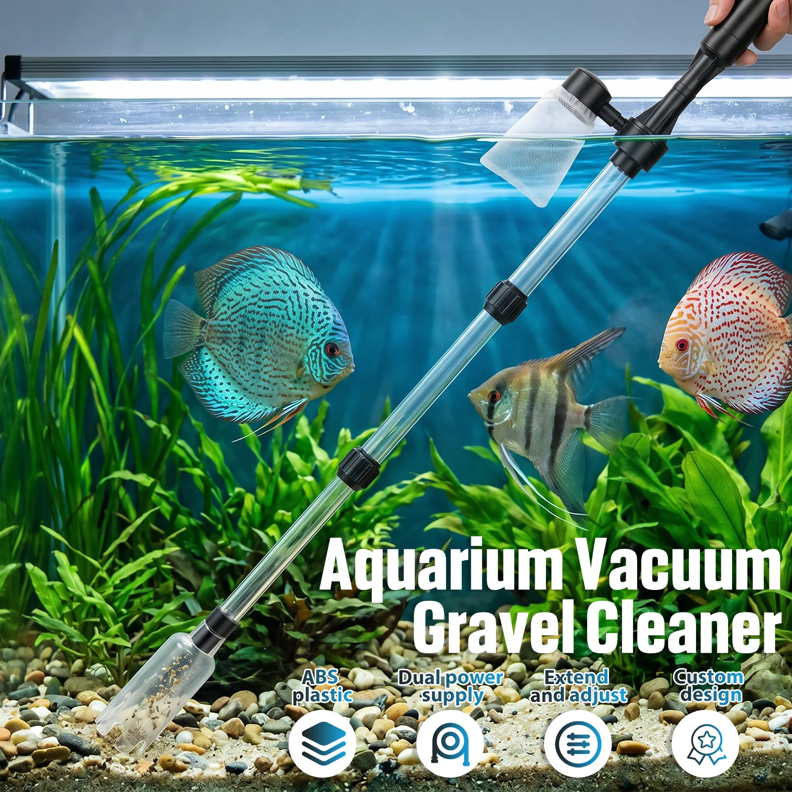 Penyedot Kotoran Akuarium 3 in - Aquarium Fish Waste Collector ulasan dan harga