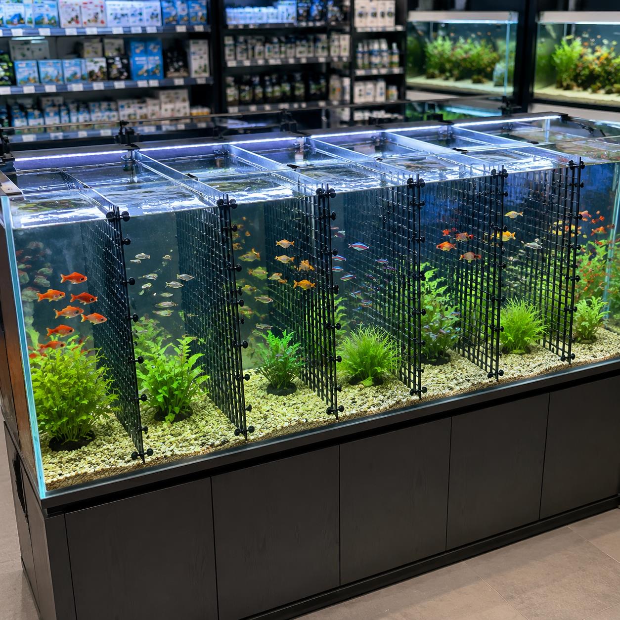 Sistem Pembagi Akuarium dengan - Tank Divider Mesh ulasan dan harga