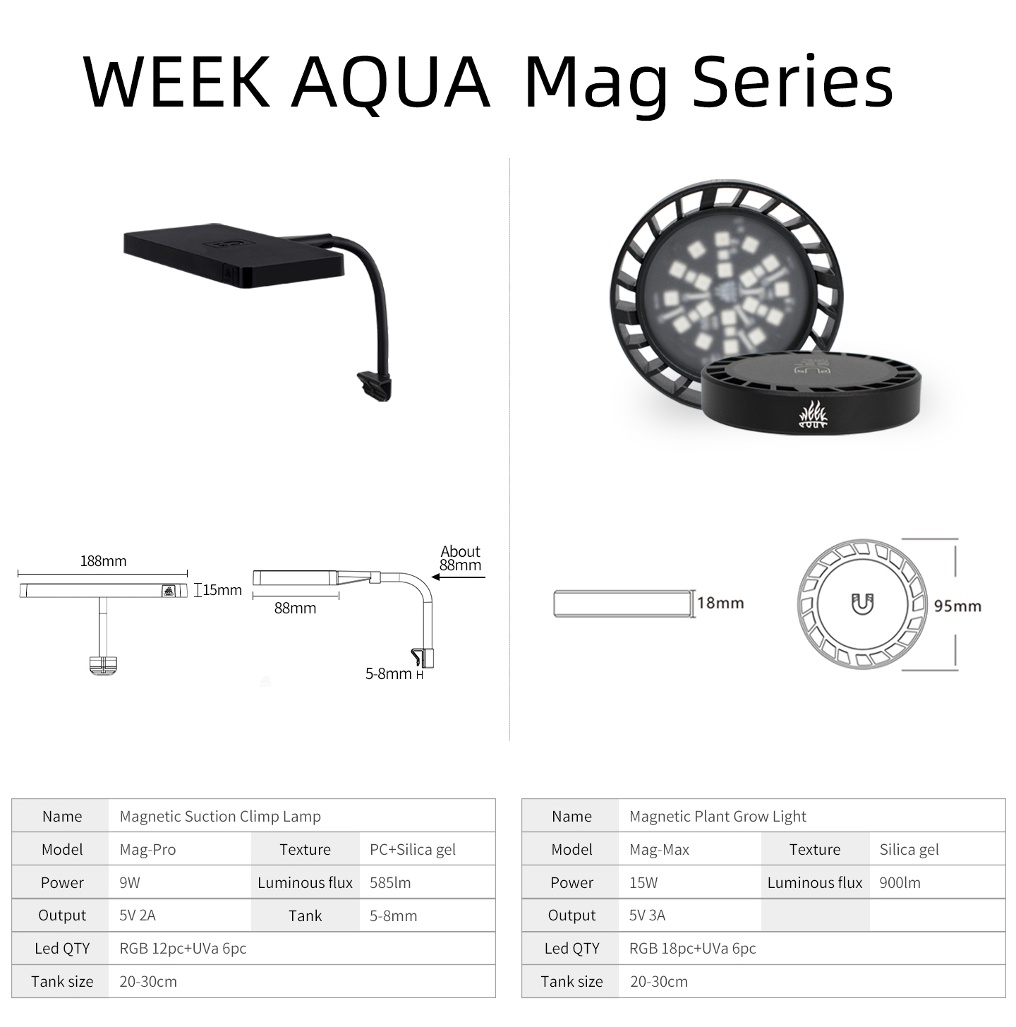 Lampu Tanam Akuarium WEEK AQUA - Aquarium Fish Lamp ulasan dan harga