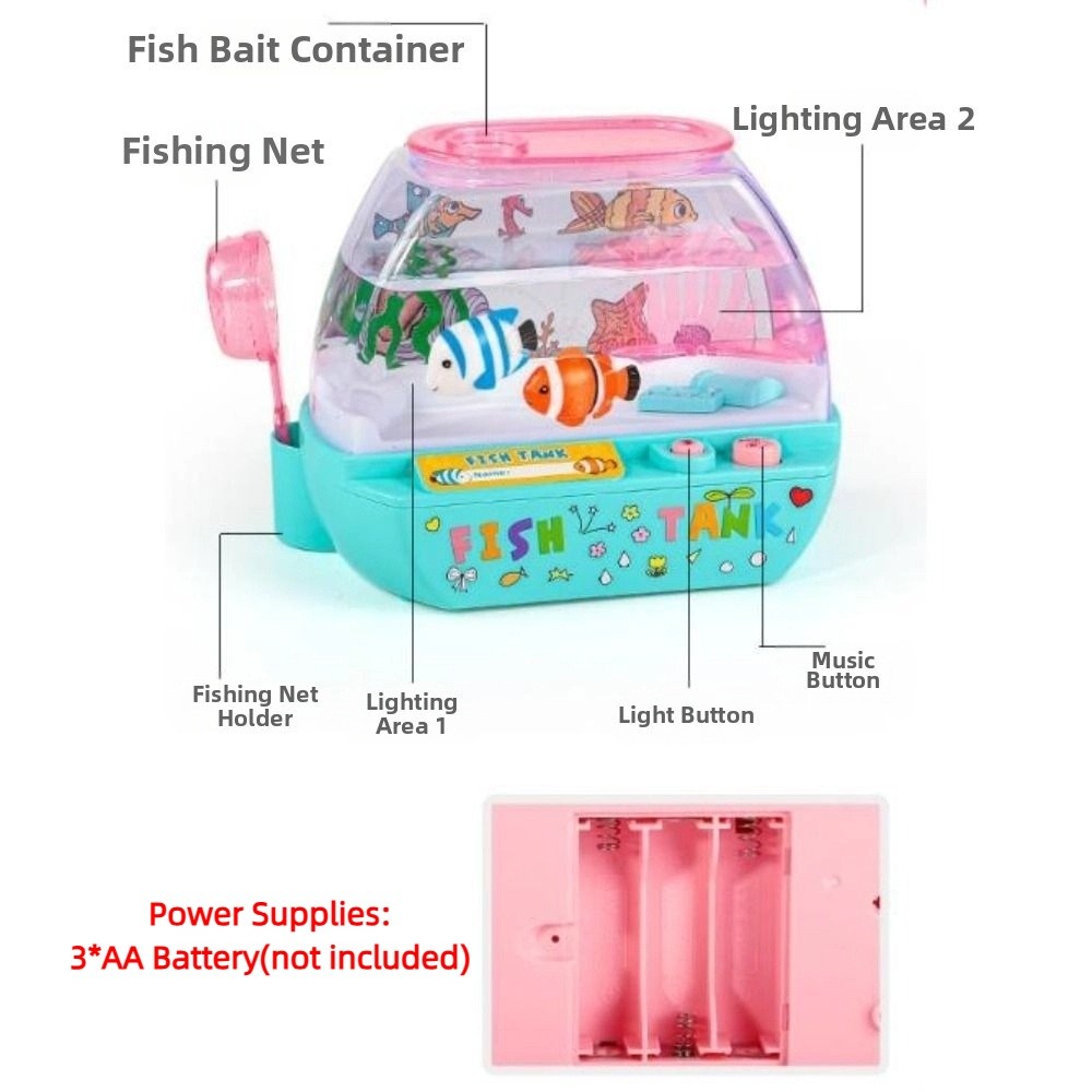 Mainan Akuarium Buatan Kreatif - Fish Toy In Aquarium ulasan dan harga