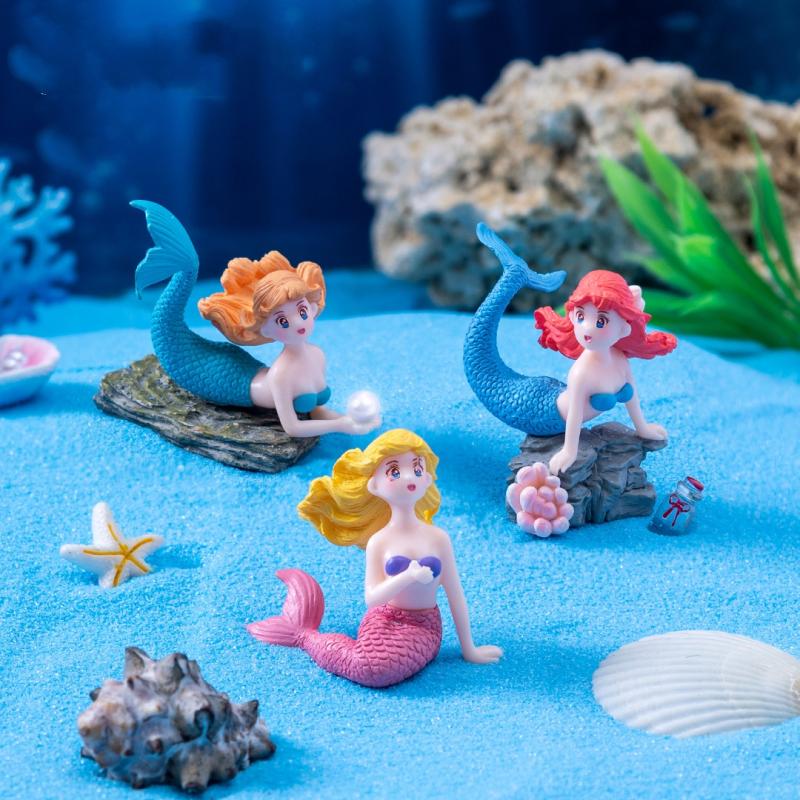 4 Buah Patung Miniatur Hiasan  - Fish Toy In Aquarium ulasan dan harga