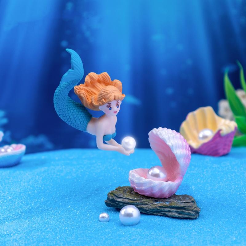 4 Buah Patung Miniatur Hiasan  - Fish Toy In Aquarium ulasan dan harga