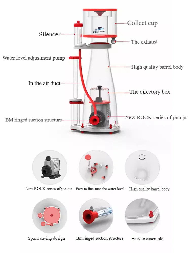 220-240V 50Hz Bubble Magus Cur - Protein Skimmer Reef ulasan dan harga