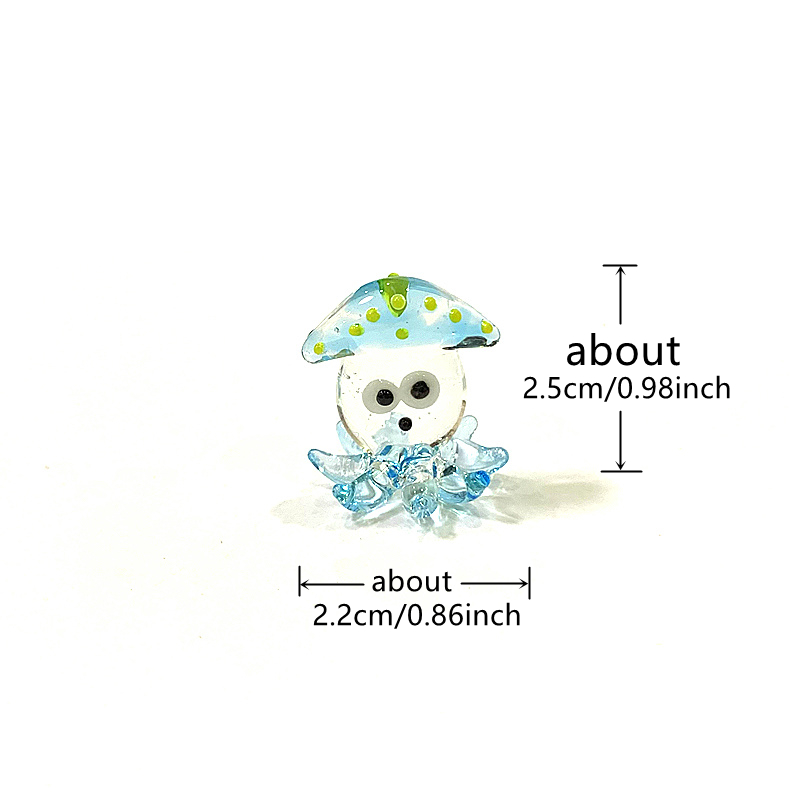 Figurin Cumi-cumi Kaca Mini Lu - Aquarium Fish Japan ulasan dan harga