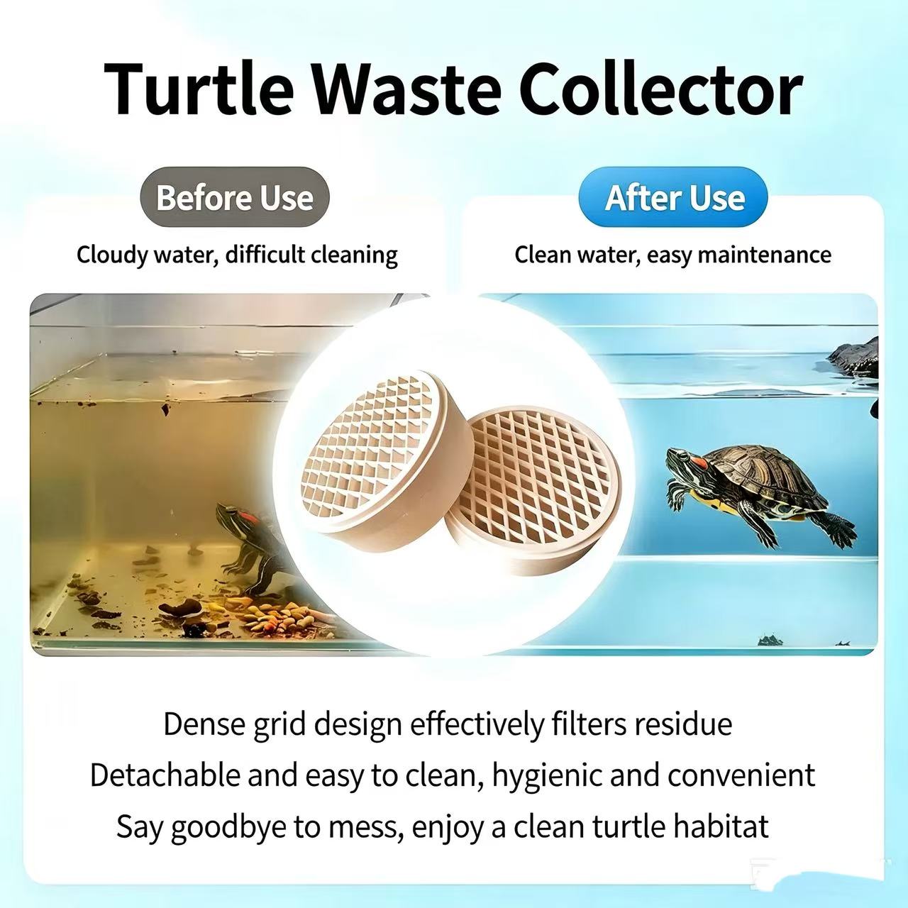 Penangkap Kotoran Kura-kura ya - Aquarium Fish Waste Collector ulasan dan harga