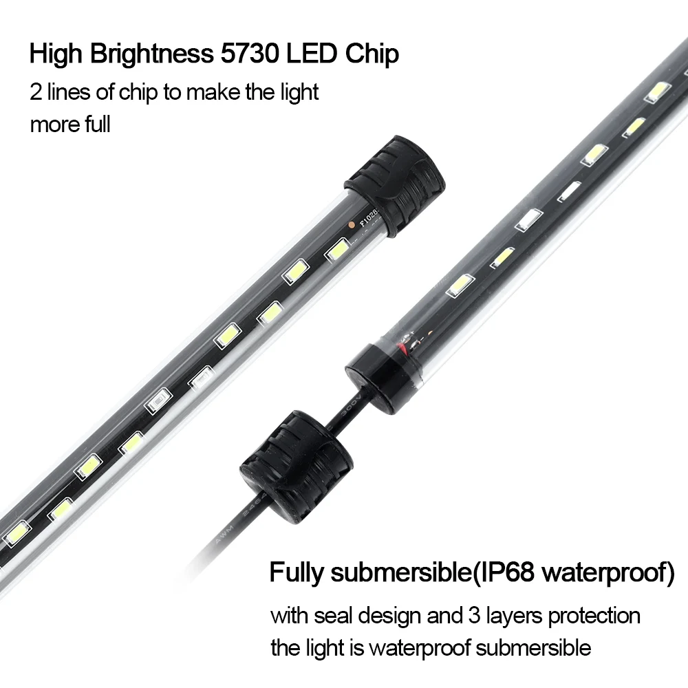 Lampu LED dekorasi akuarium, 5 - Aquarium Fish Lamp ulasan dan harga