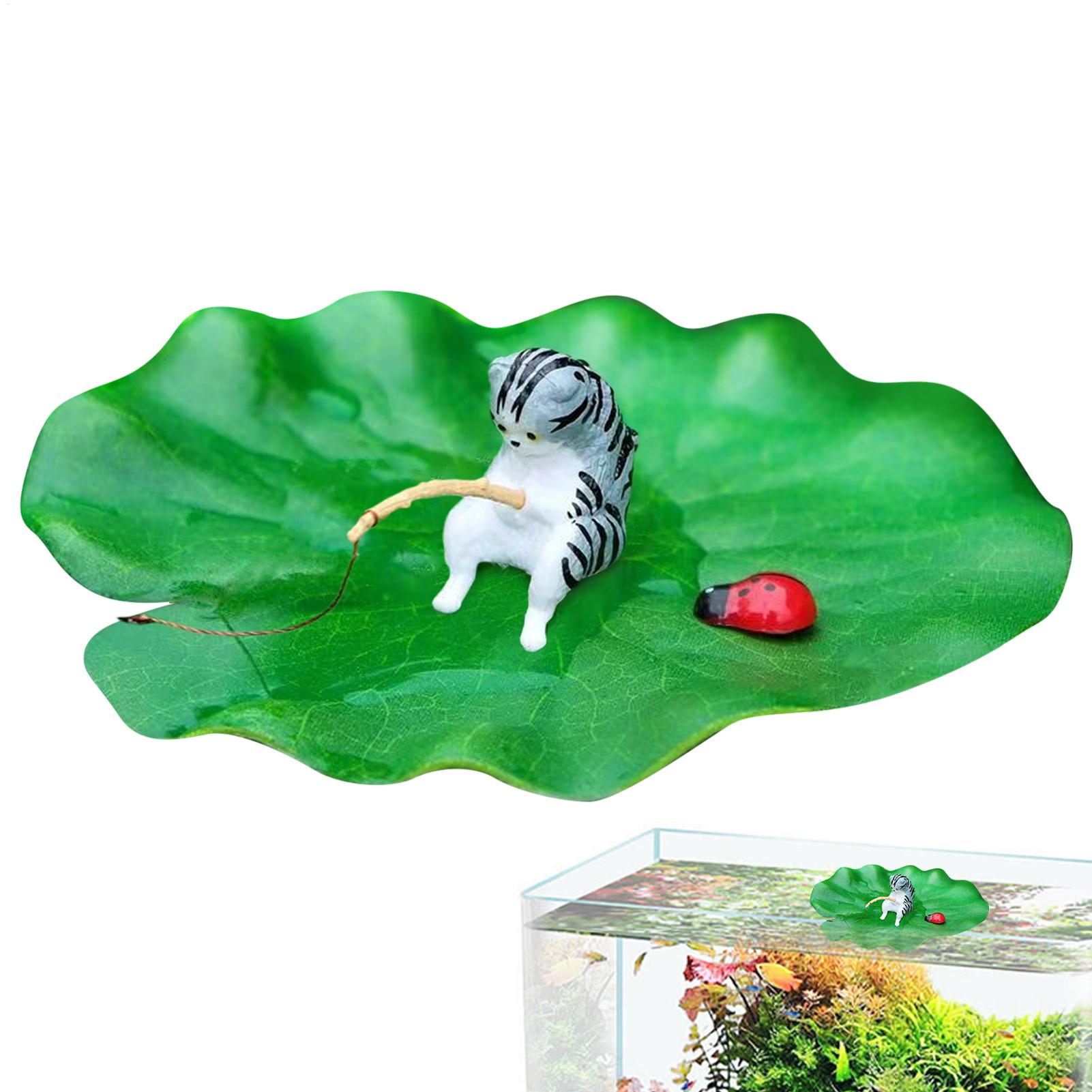 Dekorasi Akuarium Model Daun T - Aquarium Fish Escape ulasan dan harga