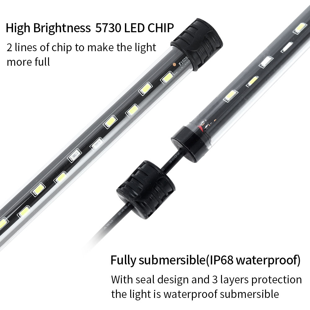 Lampu Akuarium LED 90-260V Lam - Aquarium Fish Lamp ulasan dan harga
