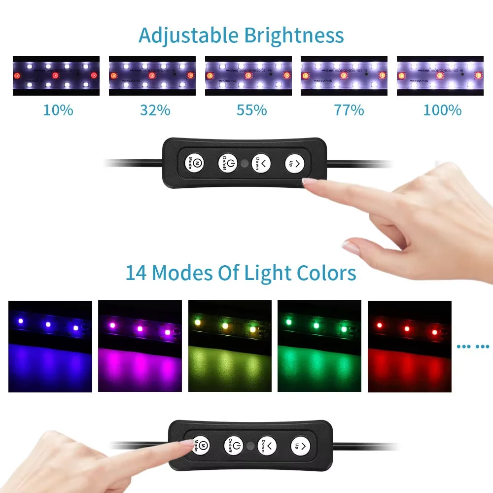 Lampu Akuarium LED Warna-warni - Aquarium Fish Colour ulasan dan harga