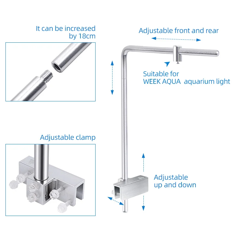 Minggu Aqua Light Stand Univer - Aquarium Fish Lamp ulasan dan harga